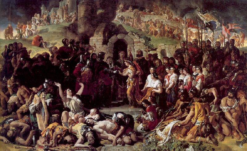 Maclise, Daniel The Marriage of Strongbow and Aoife oil painting image